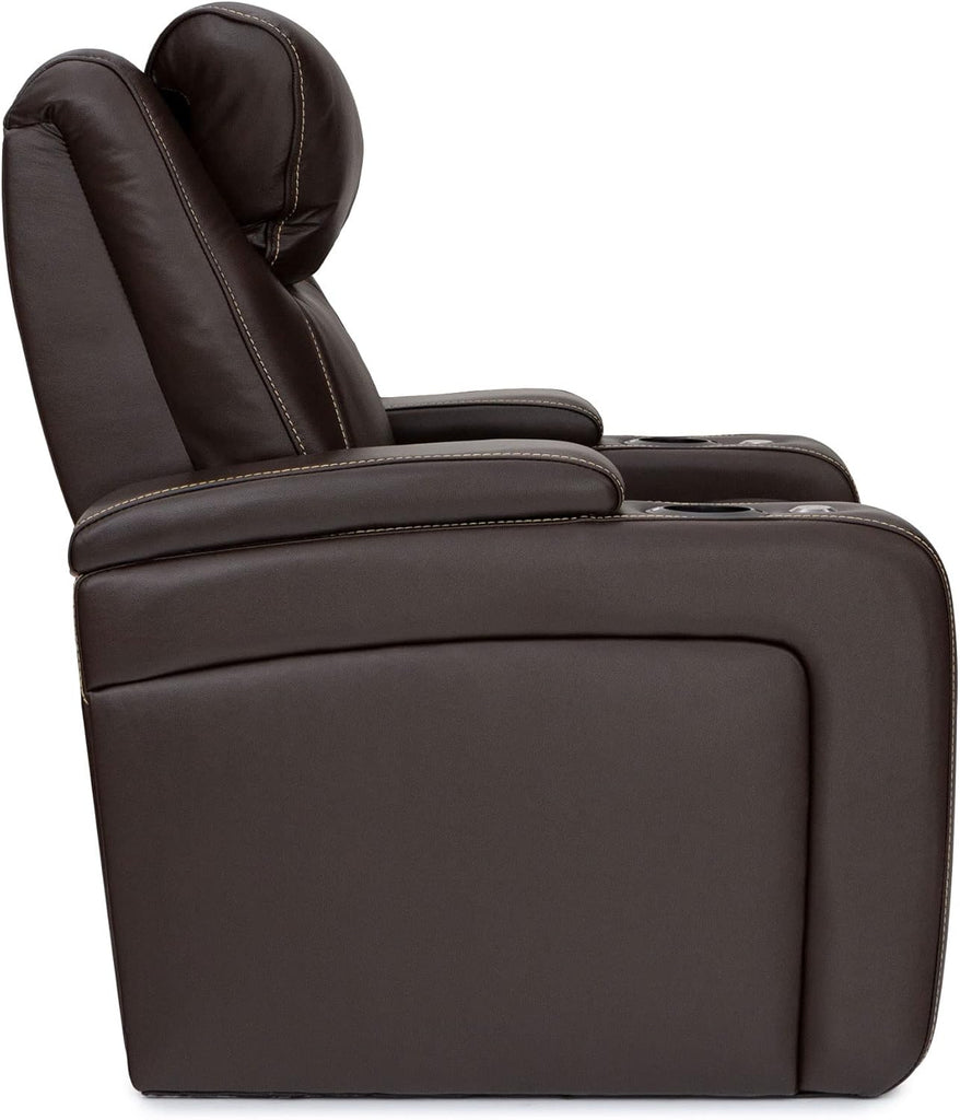 Paladin Home Theater Seating, Heat & Massage, Powered Headrest, Powered Lumbar, Italian Leather, Powered Recline