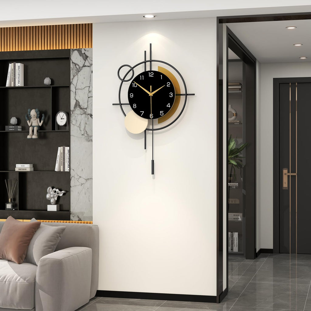 Large Wall Clock Decor Modern Wall Clock Pendulum