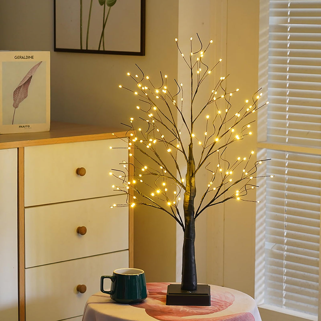 144 LED Artificial Tree Lamp with Timer, DIY Birch Tree LED Lights