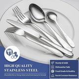 40-Piece Silverware Set Service for 8, Premium Stainless Steel Cutlery Set