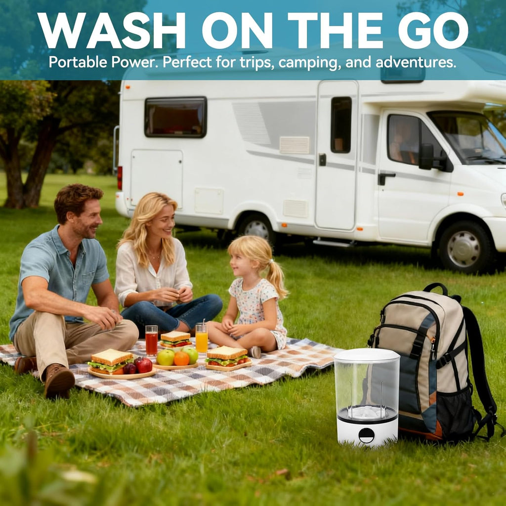 Portable Mini Washing Machine for Underwear & Baby Clothes, Compact, Lightweight Washer for Small Laundry, Apartments