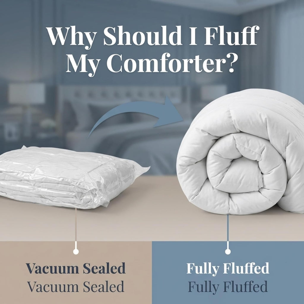 | Hotel-Quality All-Season Down Comforter Queen | Lightweight Yet Warm Duvet Insert for Hot Sleepers