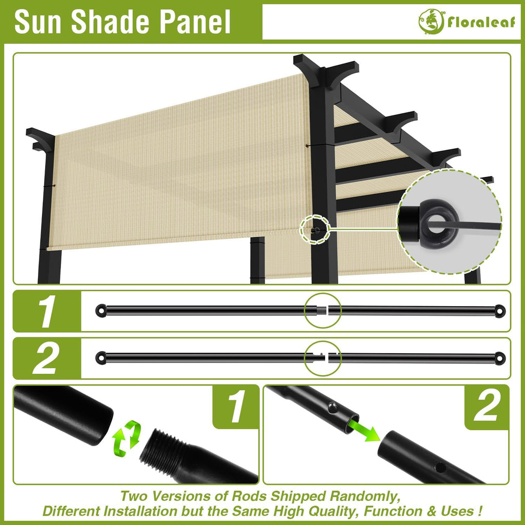 8' × 16' Pergola Shade Cover Universal Replacement Canopy Co - Image 4