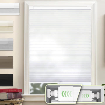Dual Tension Rod Blinds No Tool No Drill Cellular Shades Windows