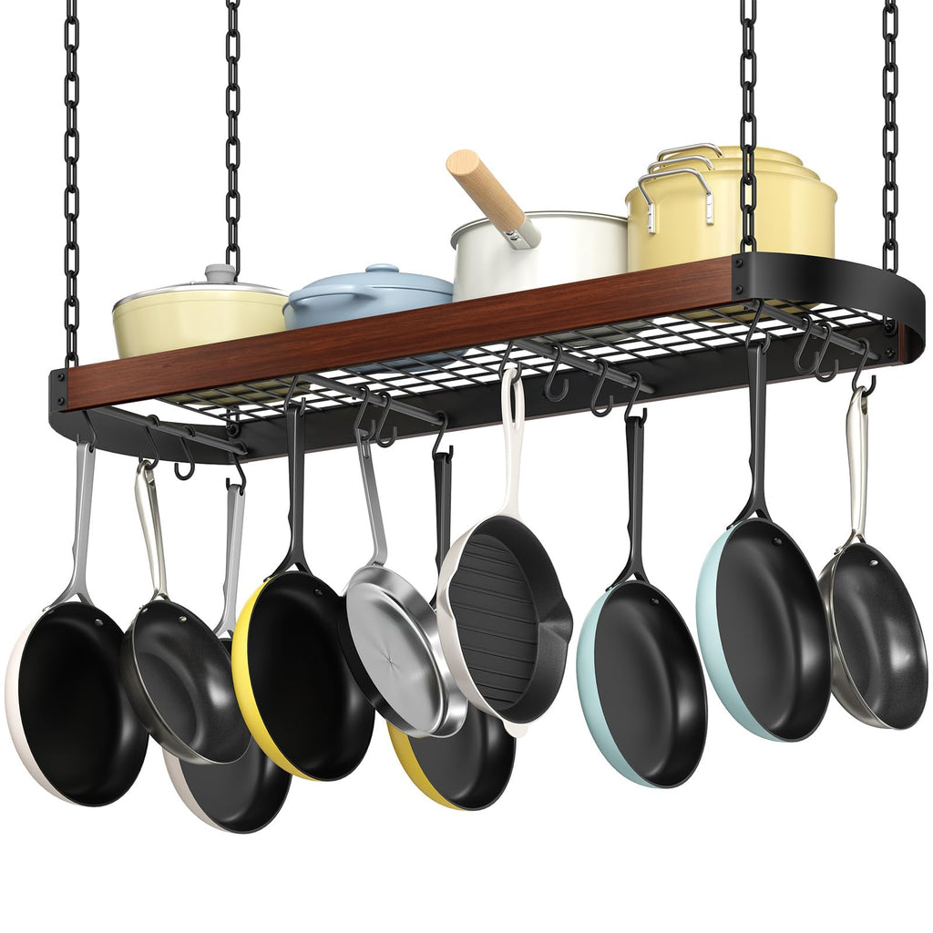 47'' Hanging Pot Rack, Ceiling Pan Hanger, Pot Holder