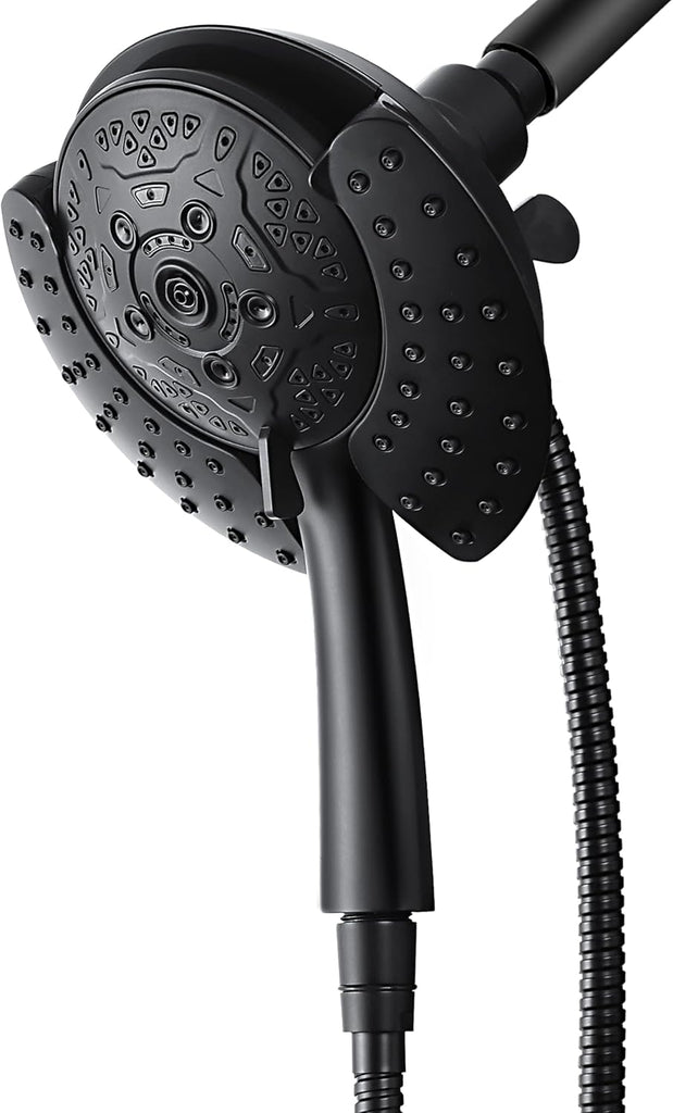 Shower Heads with Handheld Spray Combo: 7.2" Rain Shower Head & Handheld Shower Head 2-IN-1 Shower Head with 60" Hose