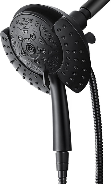 Shower Heads with Handheld Spray Combo: 7.2" Rain Shower Head & Handheld Shower Head 2-IN-1 Shower Head with 60" Hose