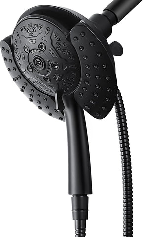 Shower Heads with Handheld Spray Combo: 7.2" Rain Shower Head & Handheld Shower Head 2-IN-1 Shower Head with 60" Hose