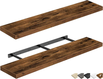 Floating Shelves for Wall 47.2" Extra Long - Wall Shelf Bathroom Kitchen Living Room Bedroom Farmhouse Home Decor