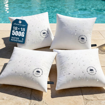 18x18 Outdoor Pillow Inserts 4 Pack Outdoor Pillows Waterproof
