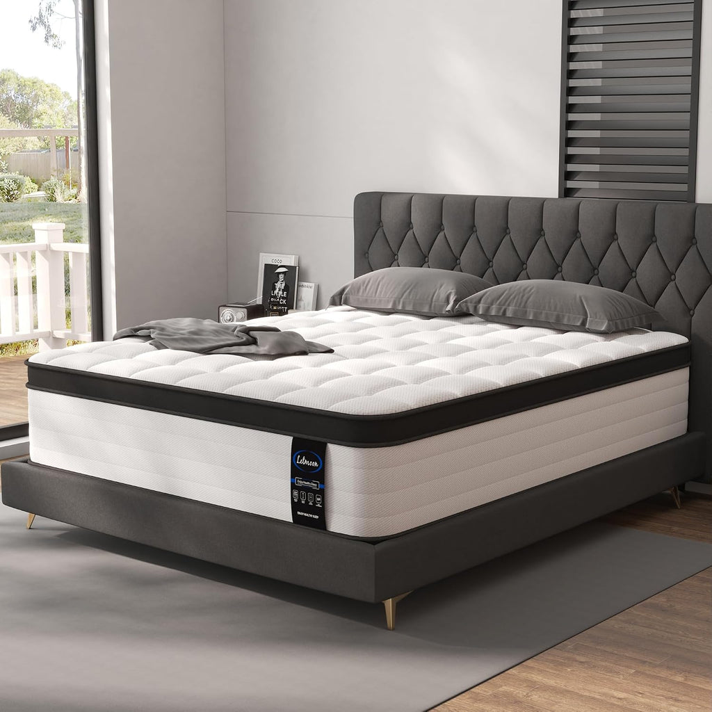12 Inch California King Mattress, Hybrid Pocket Spring Medium | Medium firm 12-inch cal king mattress ideal for