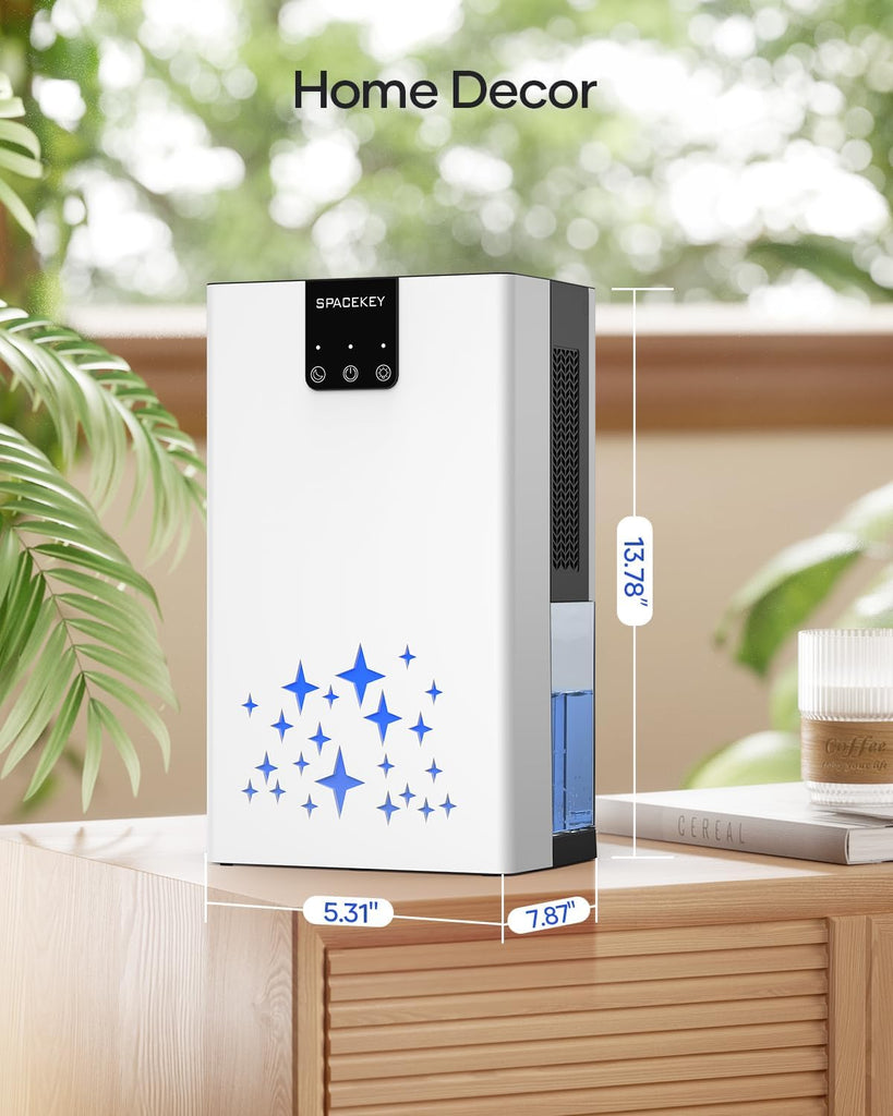 Dehumidifier, 95 OZ Water Tank Dehumidifiers for Home with Auto Shut Off