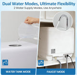 18" Compact Countertop Dishwasher with 6 Modes, Portable Dishwasher with Dual Water Supply, 12H Delay Start