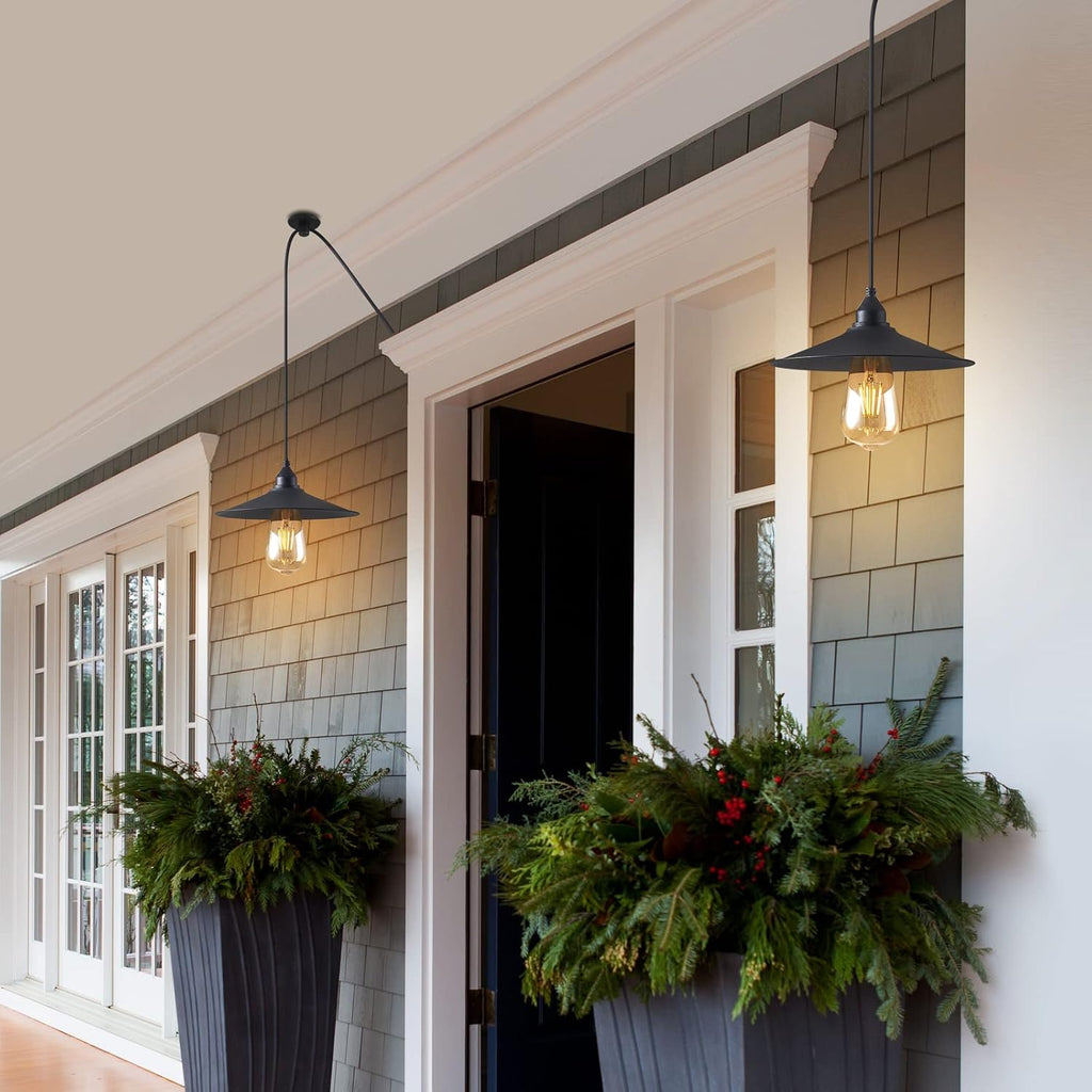 Hanging Lamp with Plug in Cord Outdoor Lamps for Patio Waterproof Pendant Light with Plug Outdoor Lamps for Patio