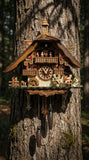 Cuckoo-Palace Large German Cuckoo Clock - The Seesaw Mill Chalet with Quartz Movement with Moving Seesaw - Black Forest Clock
