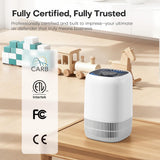 Air Purifiers for Home with High Efficiency Filter Up to 1076 Ft² for Pet Hair, Odors, Pollen, Smoke