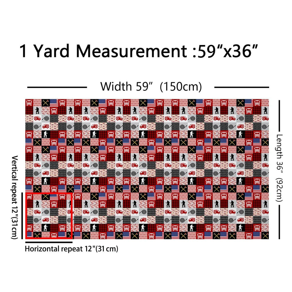 Firefighter Fabric By The Yard 10 Yards