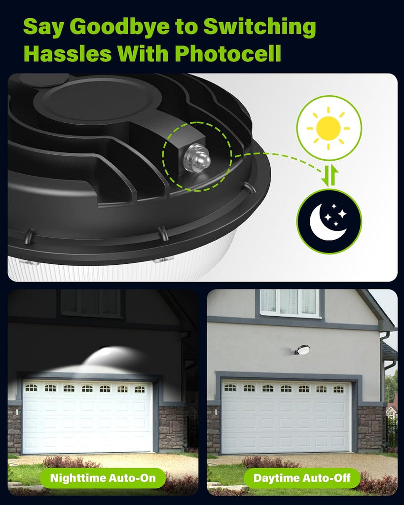 150W LED Barn Light Dusk to Dawn, 21000LM Outdoor Yard Light 5000K Aluminum | Outdoor Security Flood Lighting with