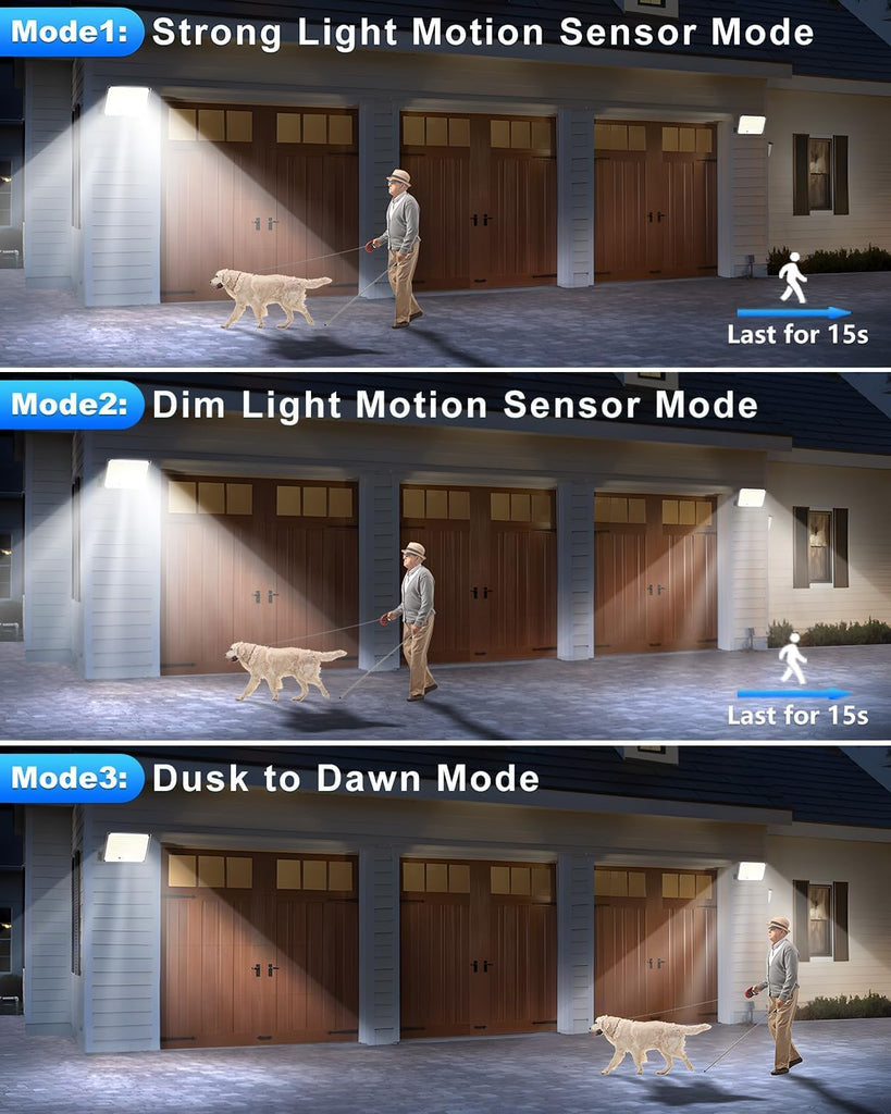 Solar Lights Outdoor, Solar Motion Sensor Flood Lights 2Pack | Remote Control,IP65 Waterproof, Motion Sensor,3