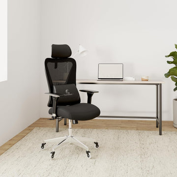 Ergonomic Comfy [#1 in Tests] Ergonomic Chair with Breathable Mesh Back | Computer Chair with wheels | Home Office