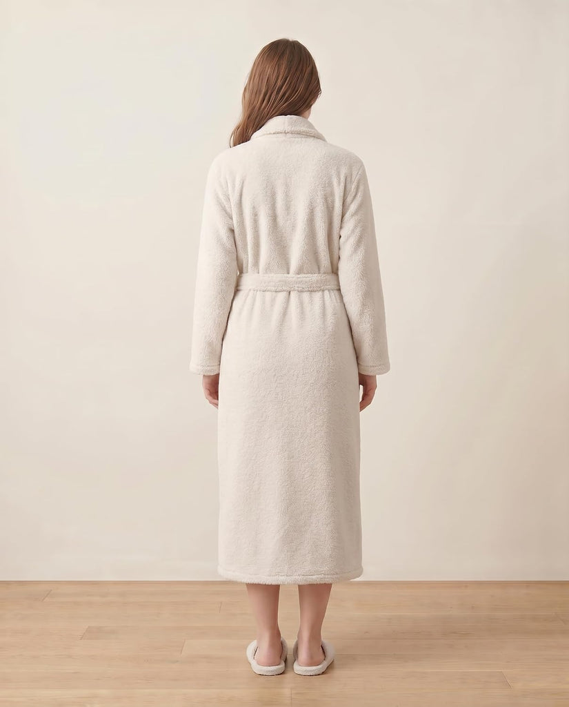 Microfiber Fleece Robe | Super Soft & Warm | Lightweight | Full Length