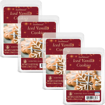 Vanilla Cookies Scented Christmas Wax Melts 10oz (24 Cubes)