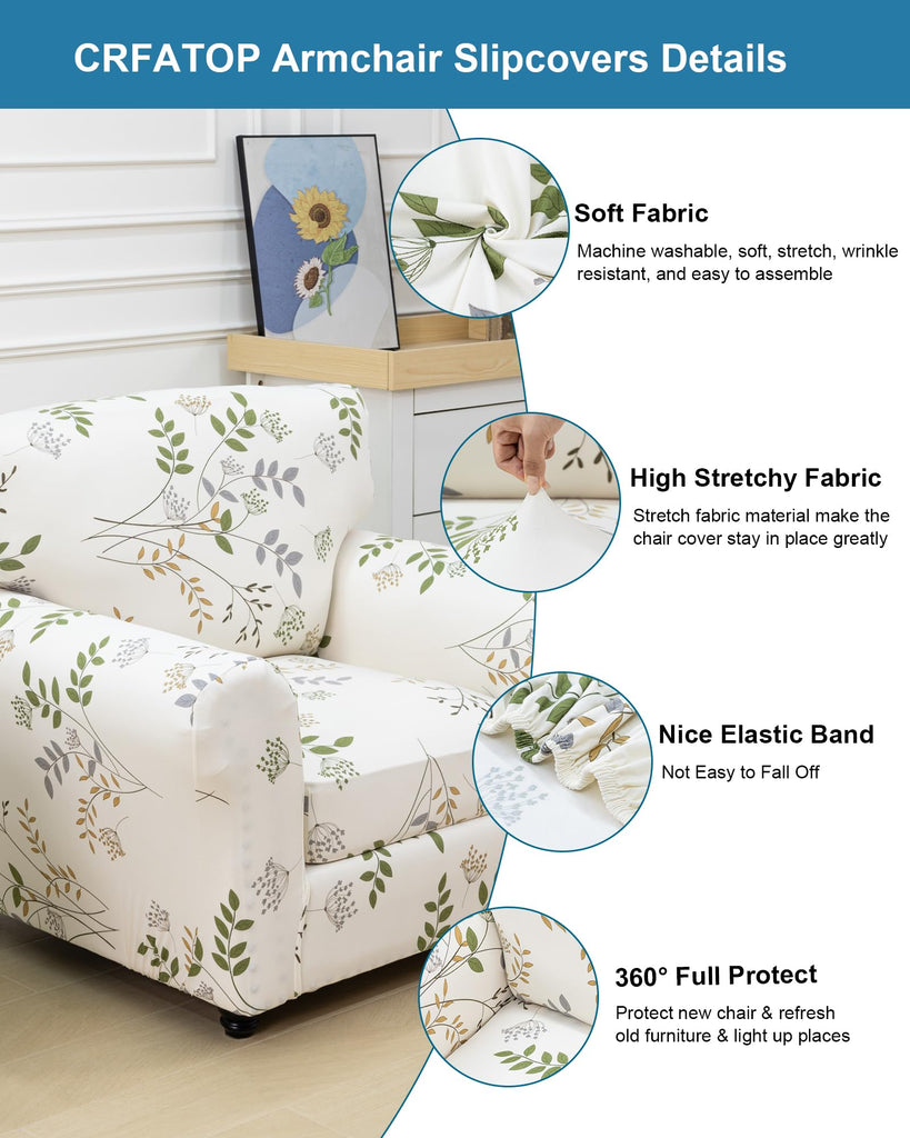 Armchair Chair Covers Sofa Couch Slipcover, C02
