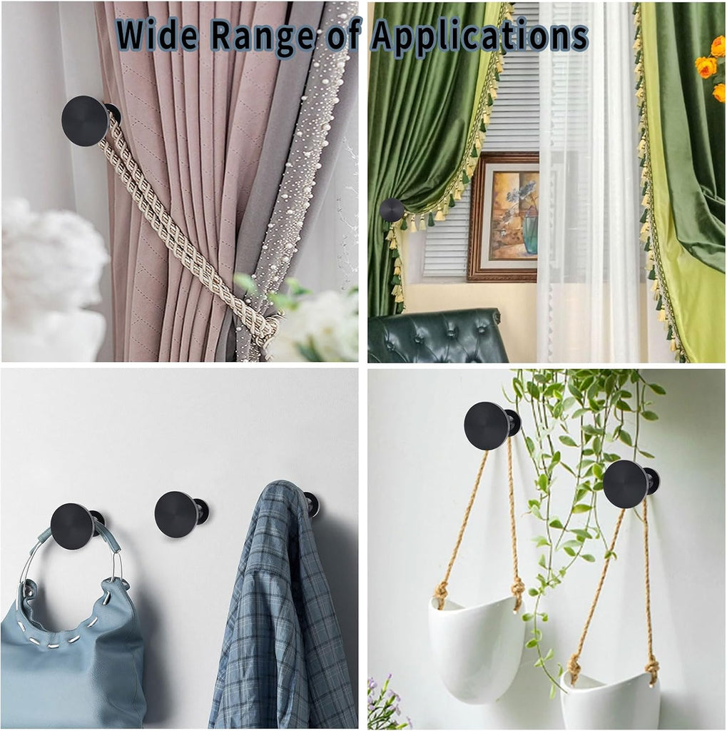 Curtain Tiebacks 2 Pack Curtain Holdbacks Zinc Alloy Curtain Tiebacks Wall Mounted with Screws, Decorative Curtain