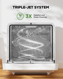 Portable Countertop Dishwasher with App Control