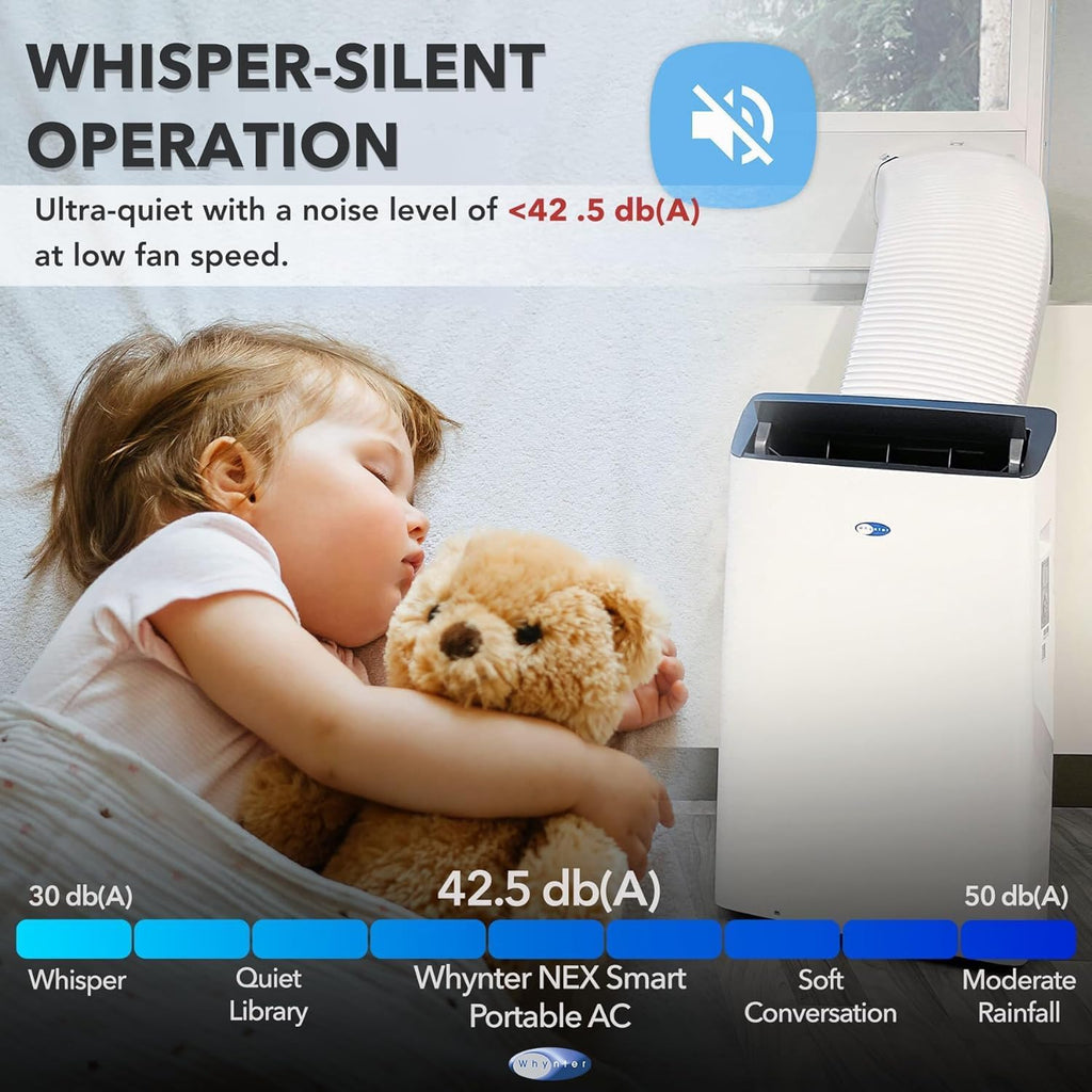 ARC-1230WN 14,000 BTU (12,000 BTU SACC) NEX Inverter Dual Hose Cooling Portable Air Conditioner, Dehumidifier