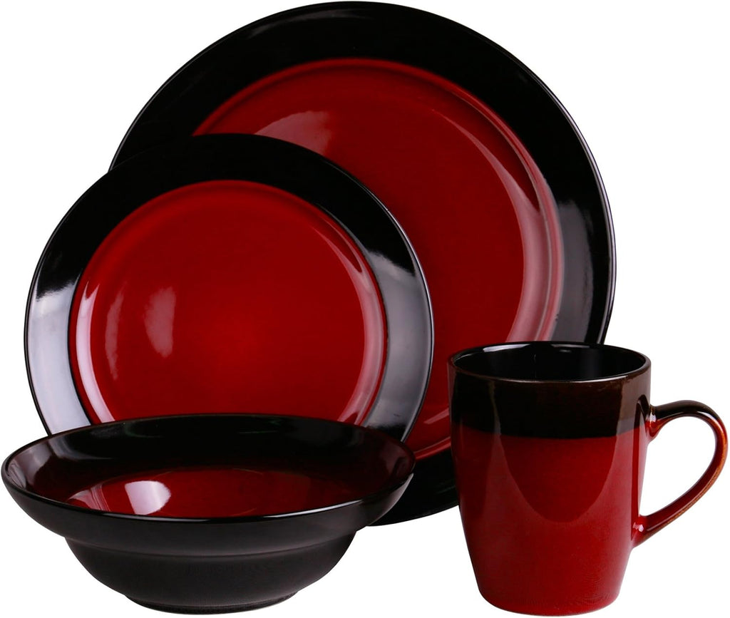 S Tanizia 16 Piece High Gloss Dinnerware Set