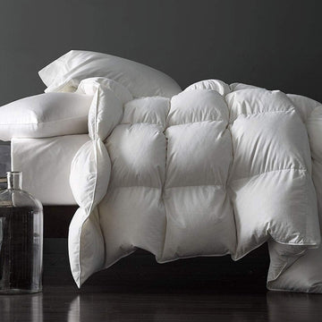 Premium Feathers Down Comforter Twin All Season White Duvet Insert