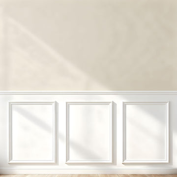 Peel and Stick Wainscoting Panels, 3 Set 20"x27" Wall Molding + 2pcs Chair Rail Trim, Pre-Cut Self Adhesive Premade