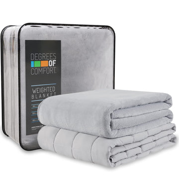 Blanket 20 lbs Queen Size, Heavy Blankets for Adult, 1 x Cozy Heat Warm Minky Plush Washable Removable Covers