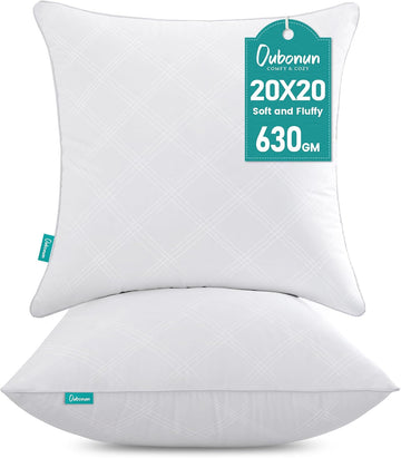 20x20 Throw Pillow Inserts, Soft Decorative Couch Cushion - Set of 2