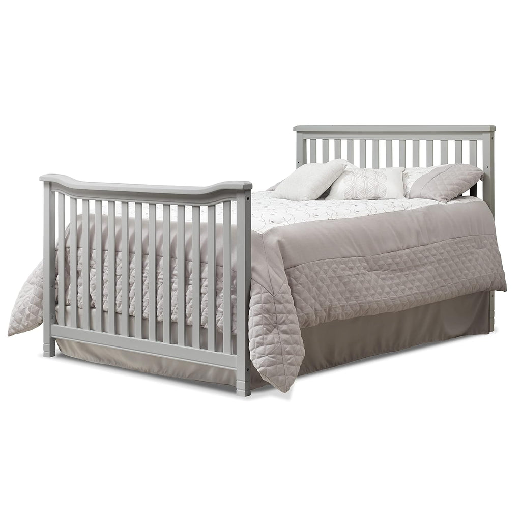 3-Piece Nursery Set with 4-in-1 Convertible Crib, 4-Drawer Dresser, Changing Table with Hamper, Baby