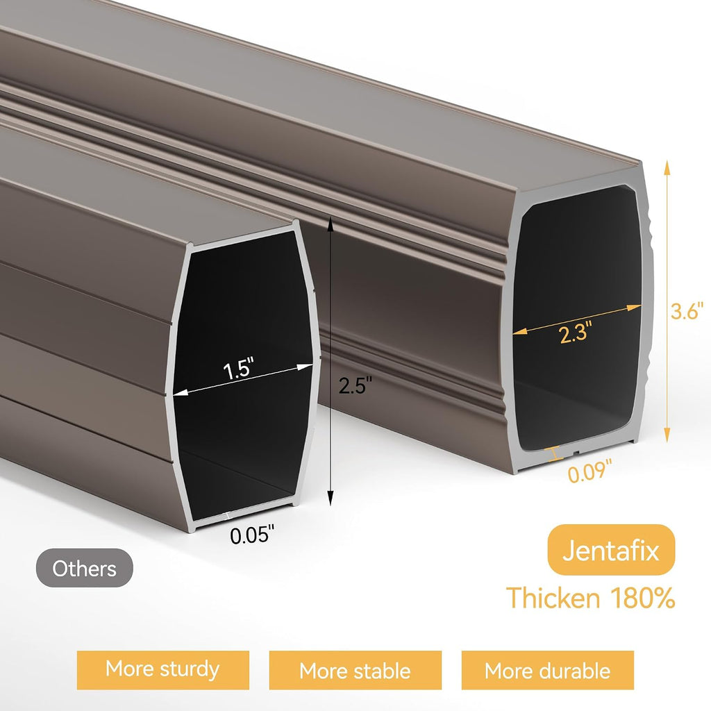 10x10 FT Patio Umbrella, Large Cantilever Double Top Heavy Duty Offset Umbrellas with 360° Rotation