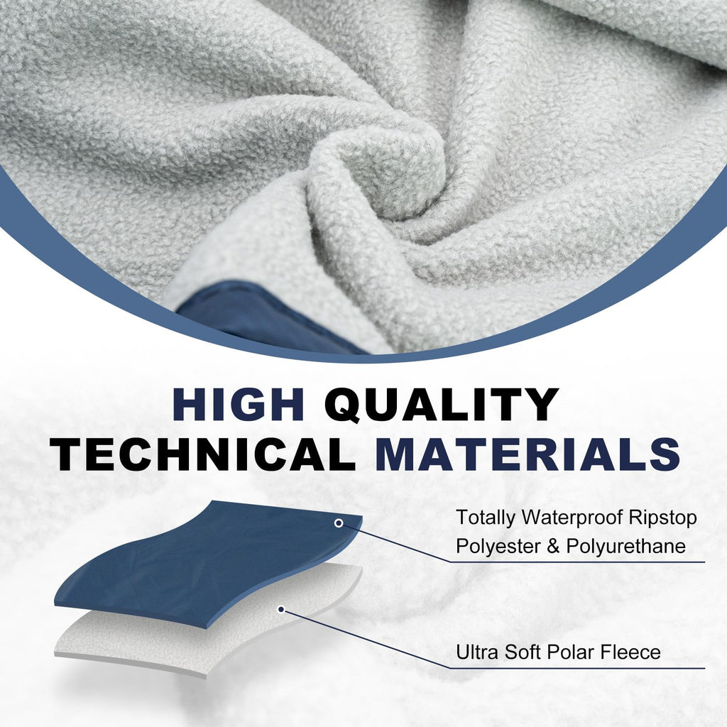 Large Waterproof Outdoor Stadium Blanket 80"x 58"