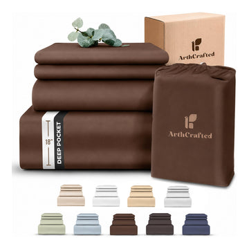 100% Eucalyptus Tencel 18" Deep Pocket King Bed Sheets