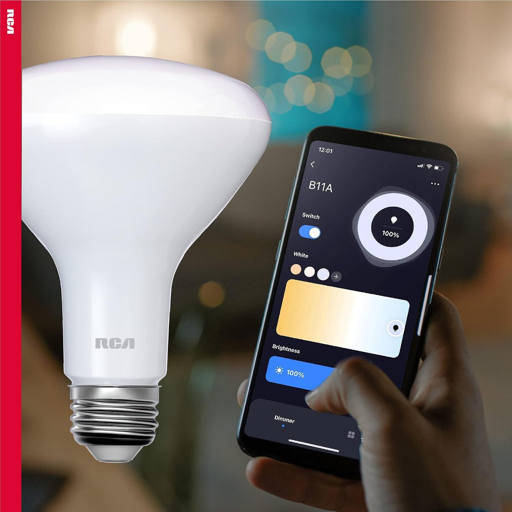 Dimmable Smart Light Bulbs, BR30 WiFi LED Light Bulb, Indoor Flood LED Bulbs, 9W (60W Eq), 2700K Soft White, 720