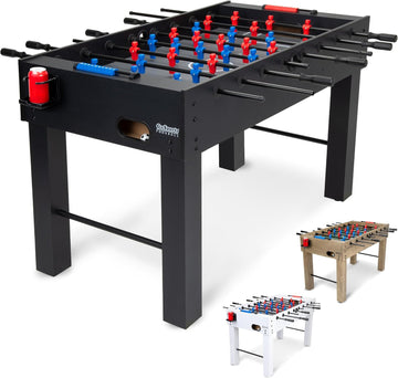 54 Inch Full Foosball Table for Adults - Perfect for Home, Office or Game Room - Choose Color