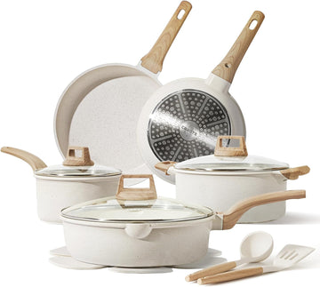 Pots and Pans Set, Nonstick Cookware Sets, 14pcs | Induction Cooking, Ultra Durable, Easy to Clean, Even Heating