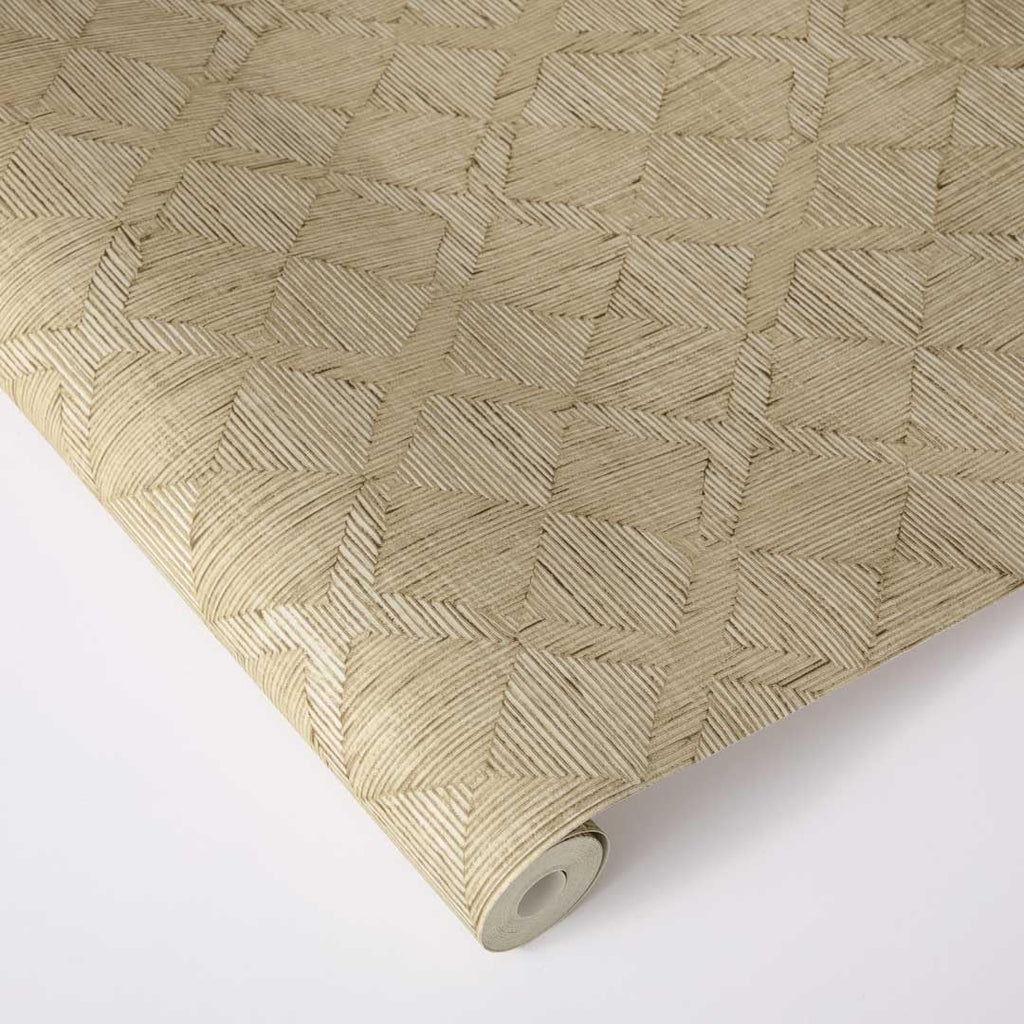 X Jeremiah Brent Cream Textured Hoffmann Faux Sisal Removable Peel and Stick Wallpaper, 20.5 in X 16.5 ft, Made in