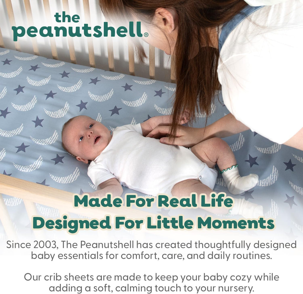 Soft Cloud 4pk Fitted Crib Sheet Set - Breathable Baby Crib Sheets for Girl or Boy, Fits Standard Mattress 52x28