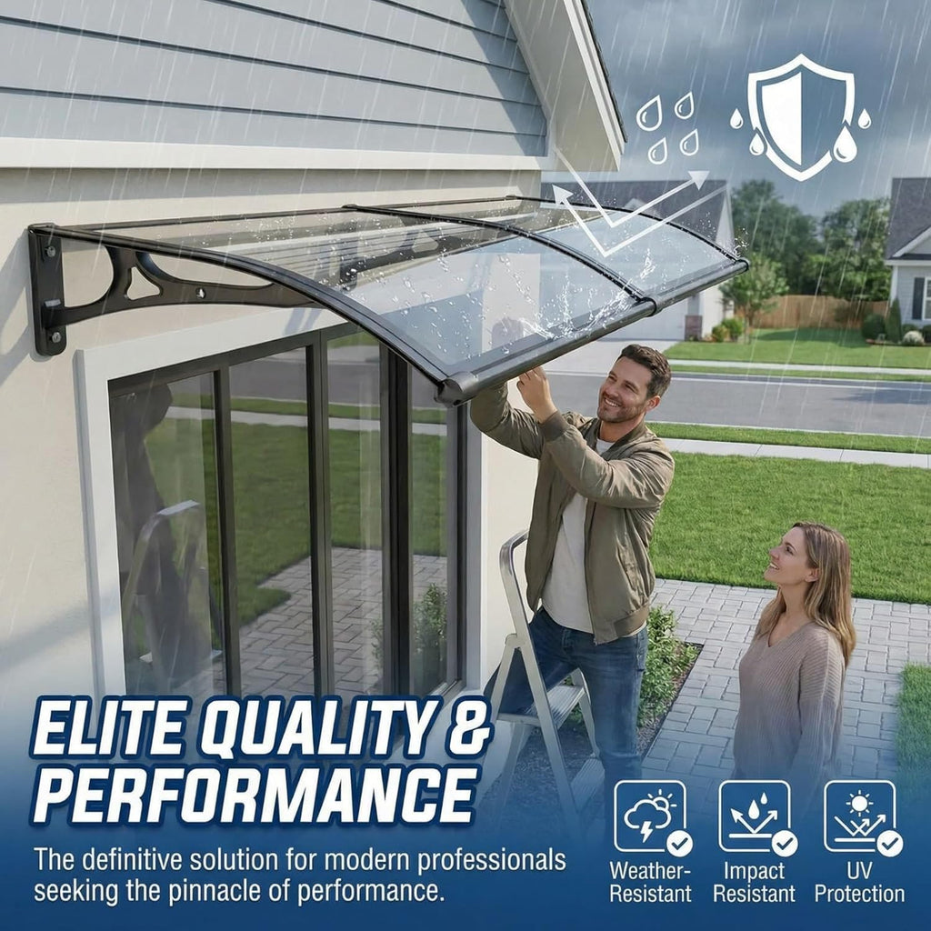 Awning for Door Entrance, Awnings for Doors, Window Awnings Exterior Polycarbonate Cover Outdoor Front Door Patio