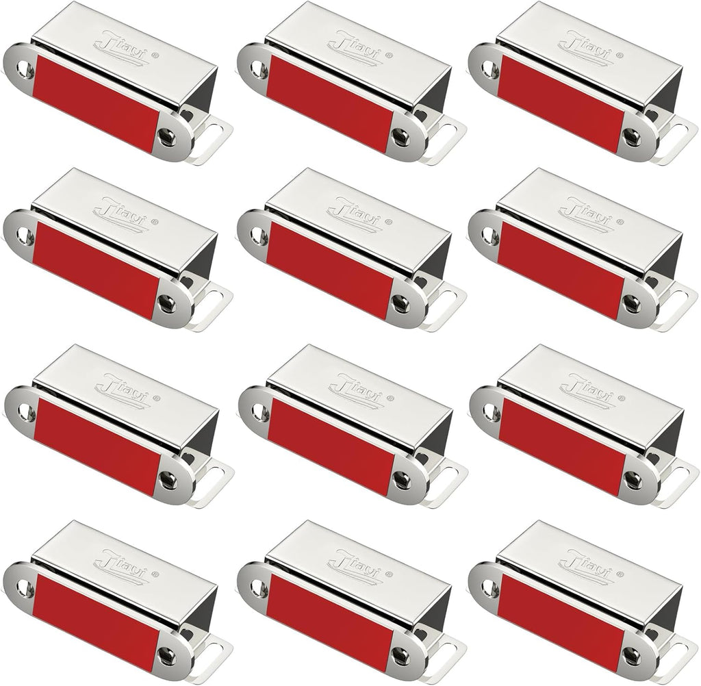 Cabinet Magnets 12 Pack Magnetic Door Catch Stainless Steel Kitchen Cabinet Magnetic Catch Drawer Magnet Door Cupboard