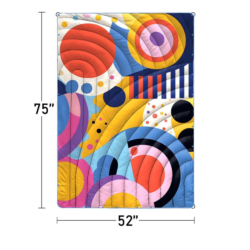 Camping Blanket, Puffy Printed Camping Blanket