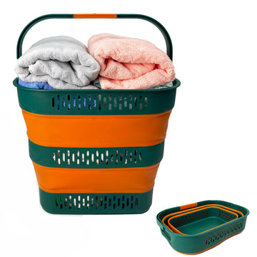 38L(10 Gal) Collapsible Laundry Basket - Foldable Pop-Up Storage Container/Organizer-Portable Space Saving Hamper