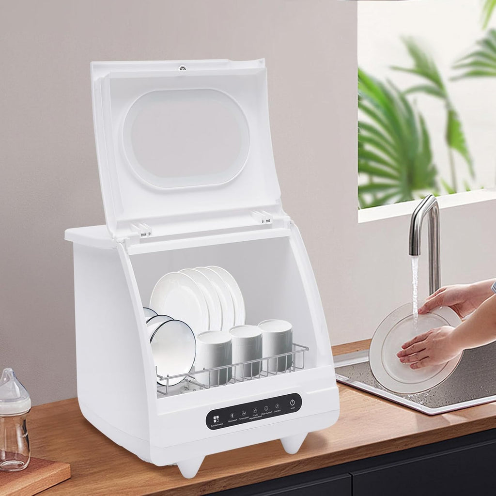 Portable Countertop Dishwasher, 1200W Compact Dishwasher