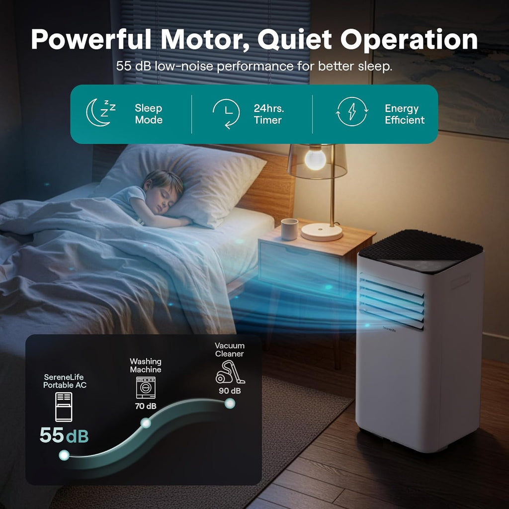 Portable Air Conditioner 10000 BTU | 3-in-1 Cooling, Fan and Dehumidifier | 24